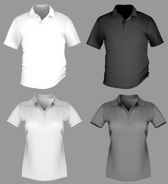 Polo shirt design template - Διάνυσμα, εικόνα