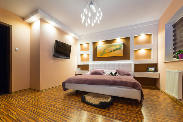 Modern master bedroom interior - Photo, Image