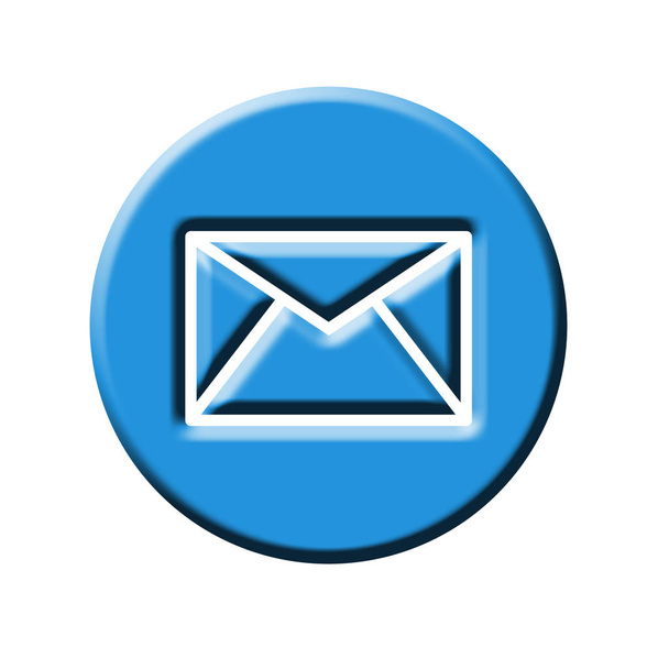 e mail simple web icon  - Fotoğraf, Görsel