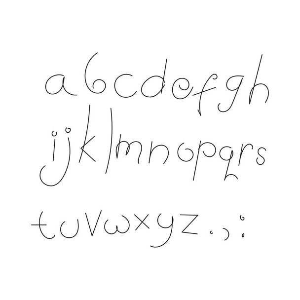 Alphabet manuscrit
 - Vecteur, image