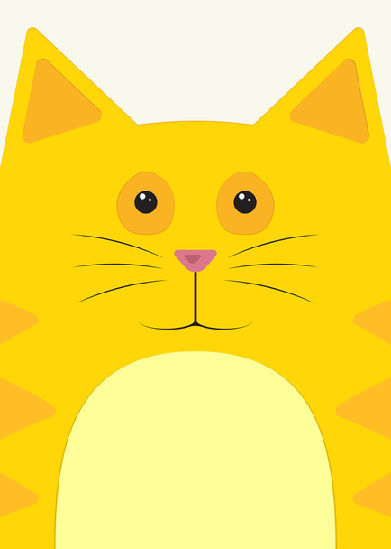 Namlu kırmızı kedi Close-Up - Vektör, Görsel