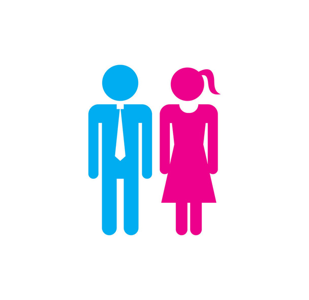 Ikona související s pohlavím na pozadí pro grafický a webový design. Creative illustration concept symbol pro web nebo mobilní aplikaci. - Vektor, obrázek