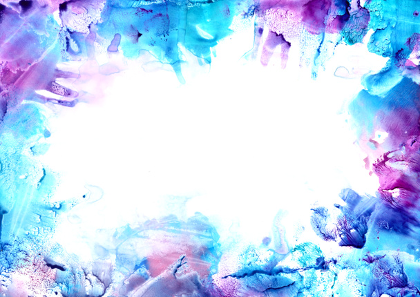 Крижаний холодний сніг синій фіолетовий аквамарин акварельний фон фарби
. - Фото, зображення