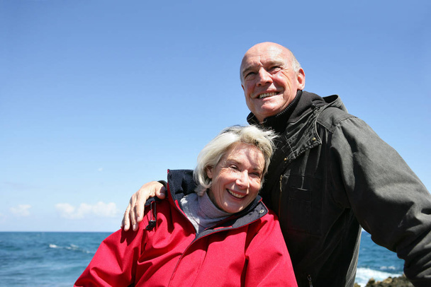 Senior couple at sea - Photo, Image