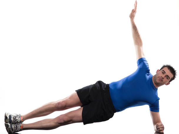 Abdominals workout posture Floor Abdomin - Foto, Bild
