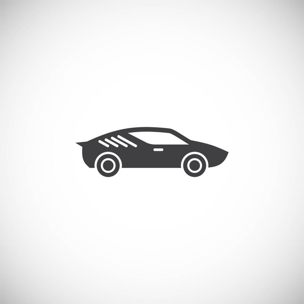 Car icon on background for graphic and web design. Creative illustration concept symbol for web or mobile app. - Vektör, Görsel