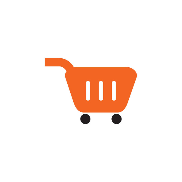 Alışveriş Arabası Logosu Tasarım Vektörü Şablonu - Vektör, Görsel