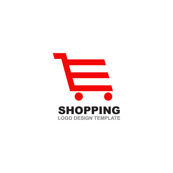 Alışveriş Arabası Logosu Tasarım Vektörü Şablonu - Vektör, Görsel