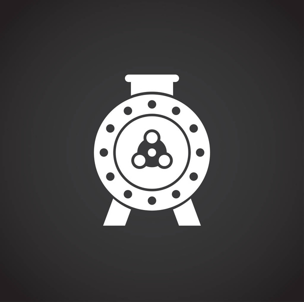 Motor related icon on background for graphic and web design. Creative illustration concept symbol for web or mobile app. - Vector, Image