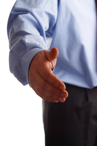 close up of handshaking, business concept  - Zdjęcie, obraz