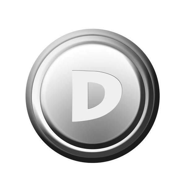 button with the letter d - Fotó, kép