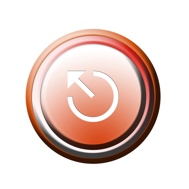 graphic illustration of round button with sign icon - Valokuva, kuva