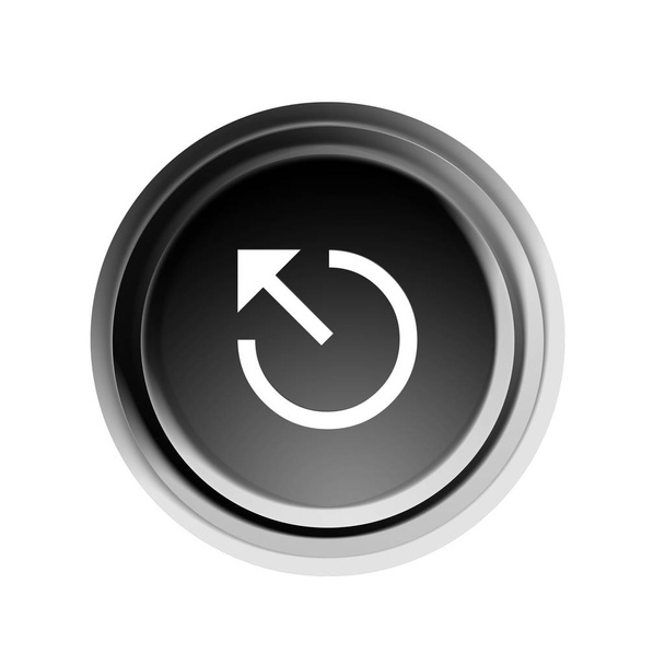 graphic illustration of round button with sign icon - Foto, afbeelding