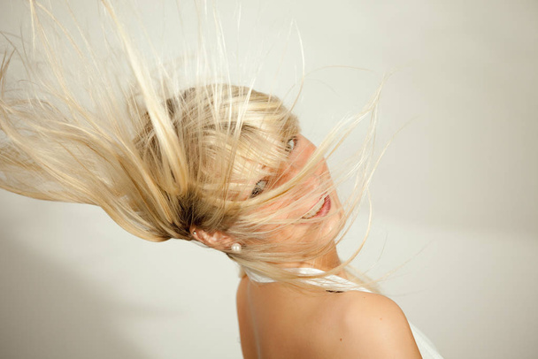 woman in the wind - Photo, image