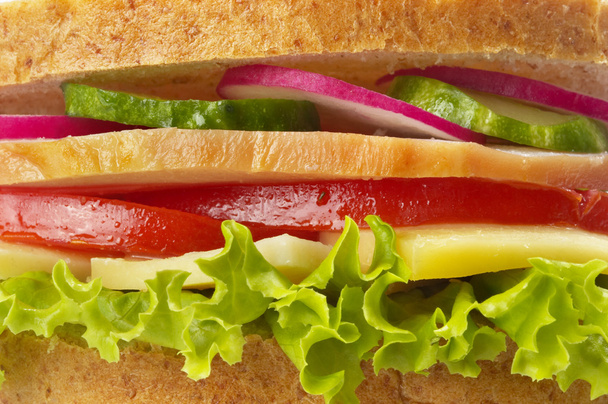 Ham sandwich background - Фото, изображение