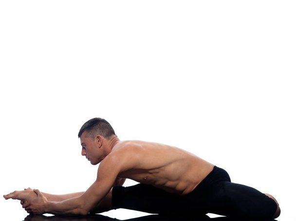 Man gymnastic  stretching posture - Fotó, kép