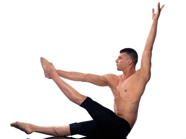 Man gymnastic  stretching posture - Φωτογραφία, εικόνα
