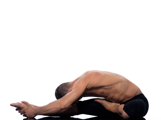Man gymnastic  stretching posture - Фото, изображение
