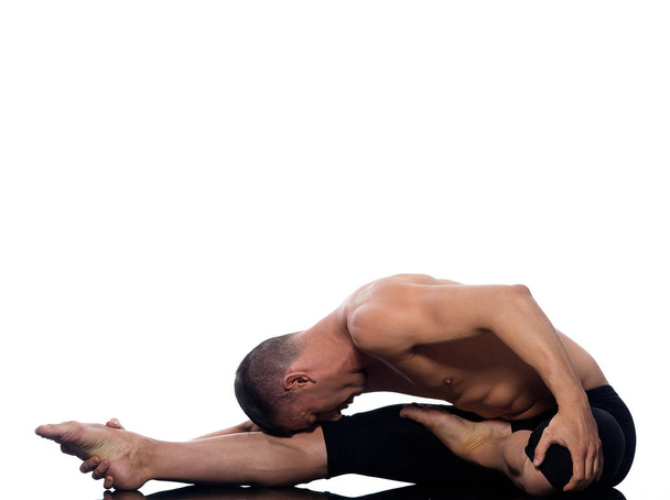Man gymnastic  stretching posture - Фото, изображение