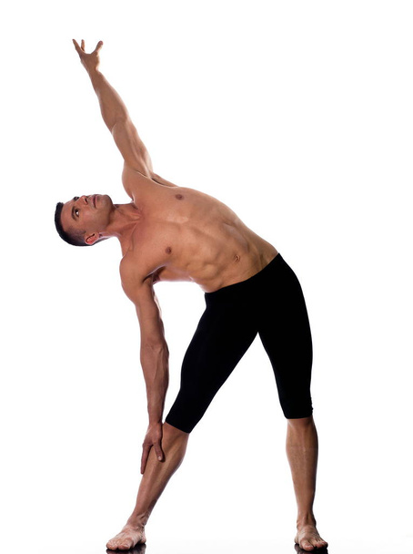 Man gymnastic  stretching posture - Foto, imagen