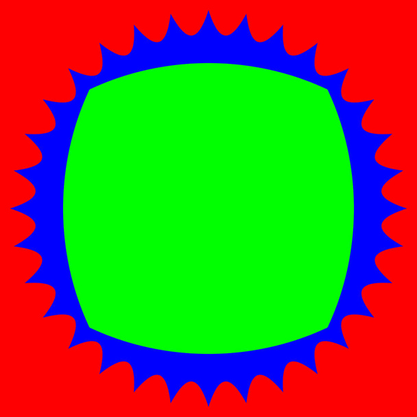 Κόκκινο πράσινο και μπλε αφηρημένο πλαίσιο - Διάνυσμα, εικόνα