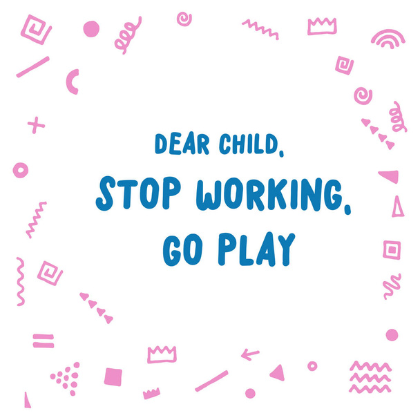Célébration de la Journée internationale de l'éducation Illustration vectorielle de la conception du modèle Stop au travail des enfants
. - Vecteur, image