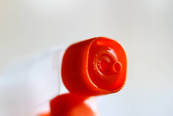 Macro de spray frasco líquido de limpeza. - Foto, Imagem