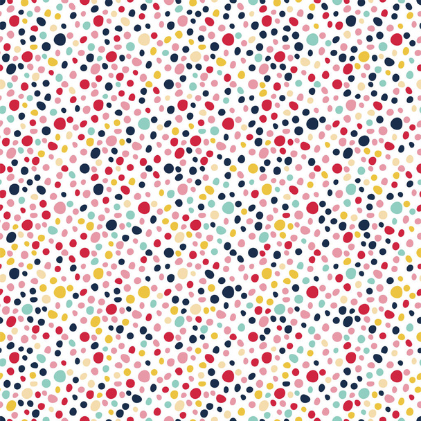Seamless dotted pattern. Colorful spotted abstract background. M - Vector, Image