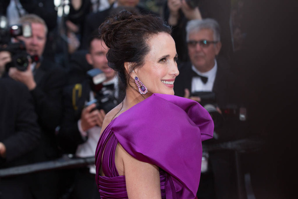 CANNES, FRANCE - MAY 21: Andie MacDowell attends the "The Meyerowitz Stories" screening during the 70th annual Cannes Film Festival at Palais des Festivals on May 21, 2017 in Cannes, France. - Foto, Imagem
