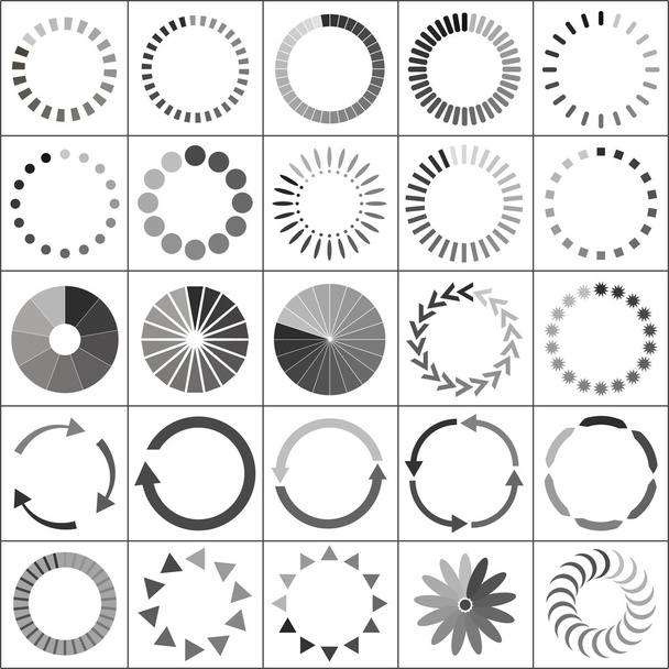 Conjunto de iconos de estado de carga
 - Vector, imagen