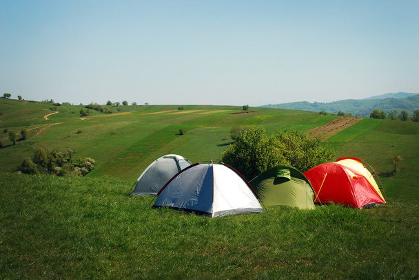 палатки - Фото, изображение