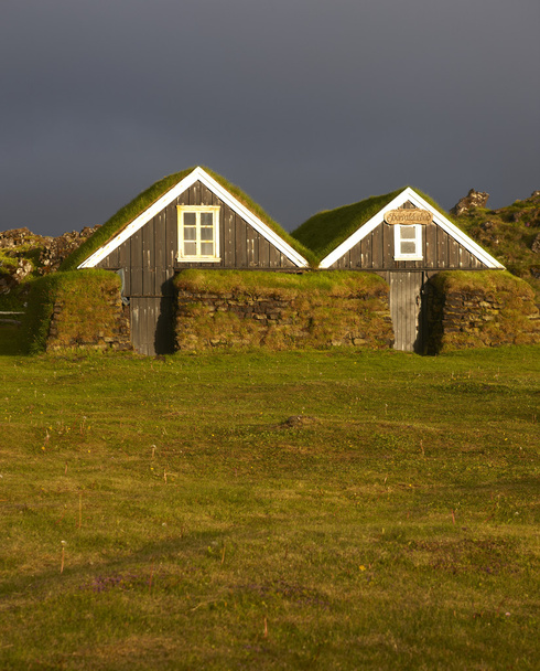 Iceland. Snaefellnes Peninsula. Icelandic houses. - Photo, Image