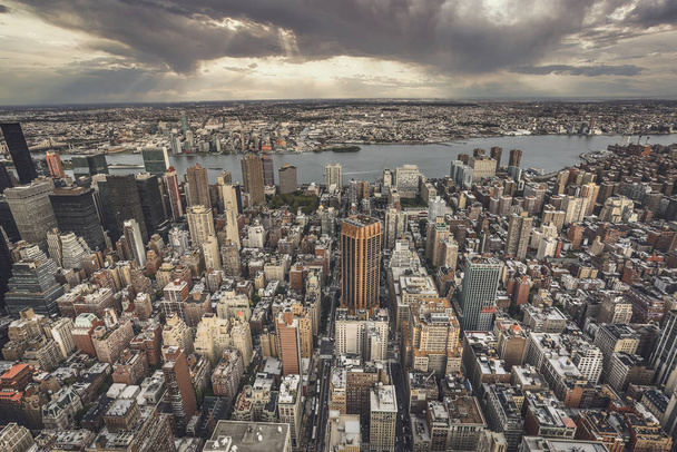 Top view of New York City - Zdjęcie, obraz