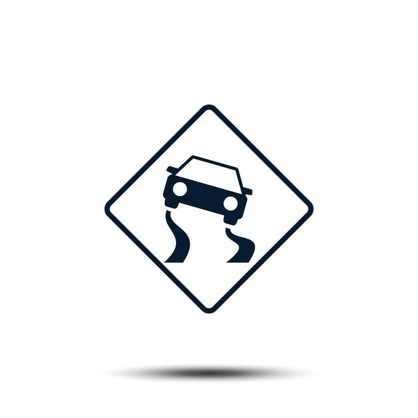 Señal de tráfico Vector Logo Plantilla Ilustración EPS 10
 - Vector, imagen