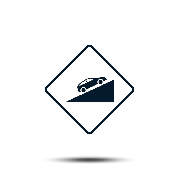 Road Sign Vector Logo Template Ilustração EPS 10
 - Vetor, Imagem