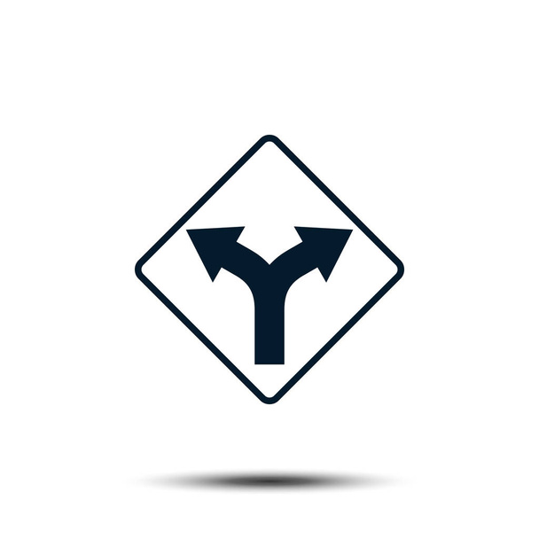 Silniční značka Vektorové logo Šablona Ilustrace Eps 10 - Vektor, obrázek