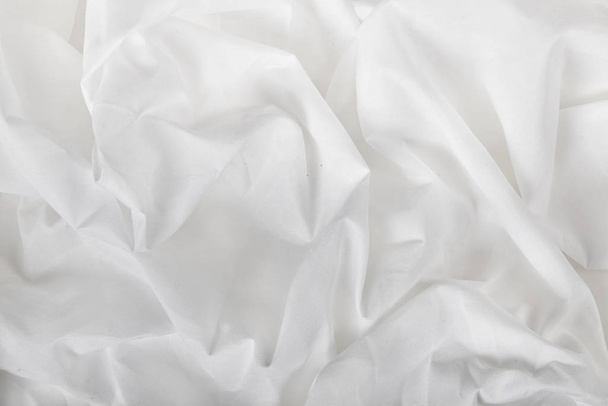 White texture fabric texture for background. Close up. - 写真・画像