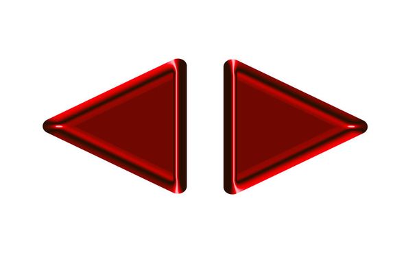 arrows Button isolated to white, 3d illustration - Φωτογραφία, εικόνα