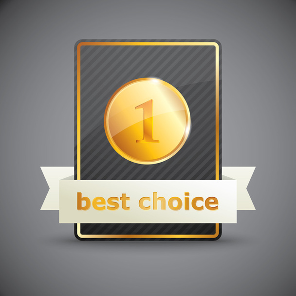 Best choice label - Vector, Image