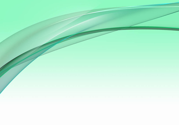 Soyut arkaplan dalgaları. Kartvizit veya duvar kağıdı için beyaz, yeşil ve nane özeti arkaplan - Fotoğraf, Görsel