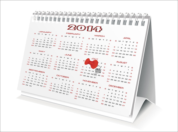 calendario 2014
 - Vettoriali, immagini