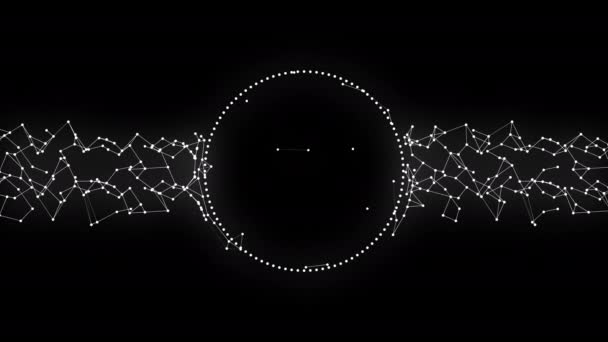 Абстрактний фон з Оком Провидіння обертаються на чорному в безшовному циклі. - Кадри, відео