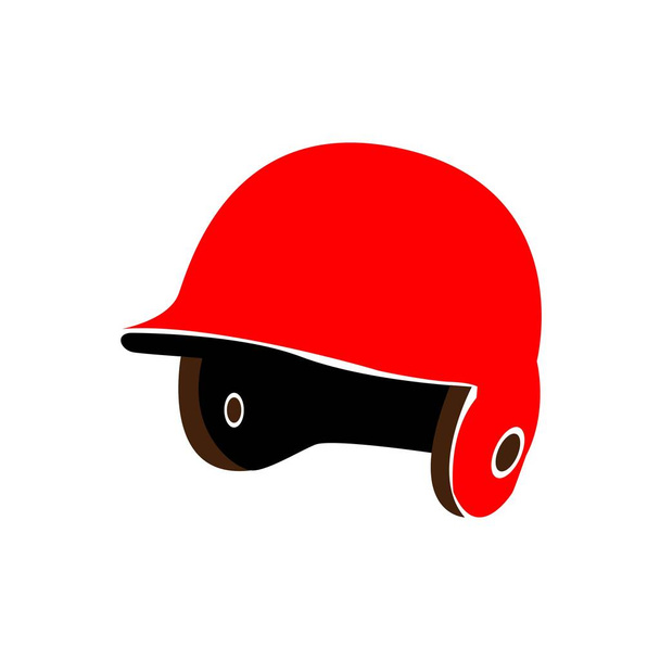 Vector Baseball Helmet Isolated On White Background - Vektor, Bild