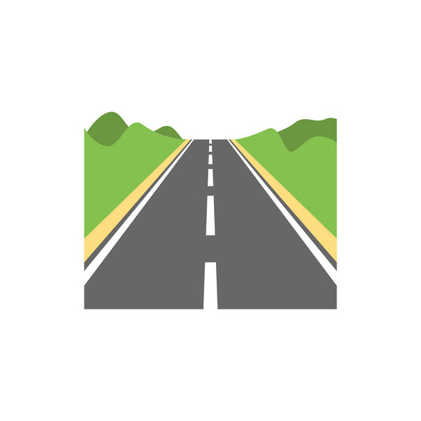 Cute Road ikona na baner, ogólny wzór wydruku i stron internetowych. Il - Wektor, obraz