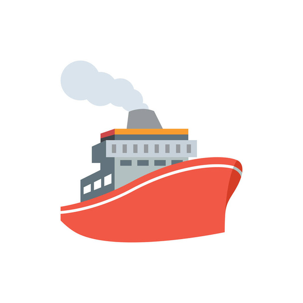 Leuke Ocean liner icoon voor banner, algemene design print en websi - Vector, afbeelding
