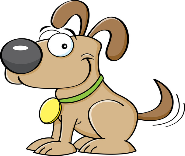 cartoon puppy - Vector, afbeelding