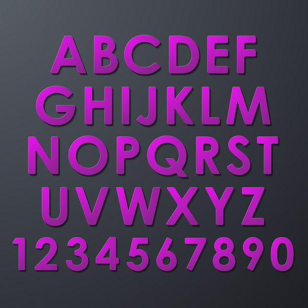 Alphabet Set - Vector, afbeelding