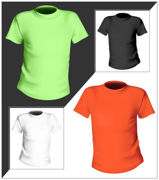 T-shirt design template. - Vector, imagen