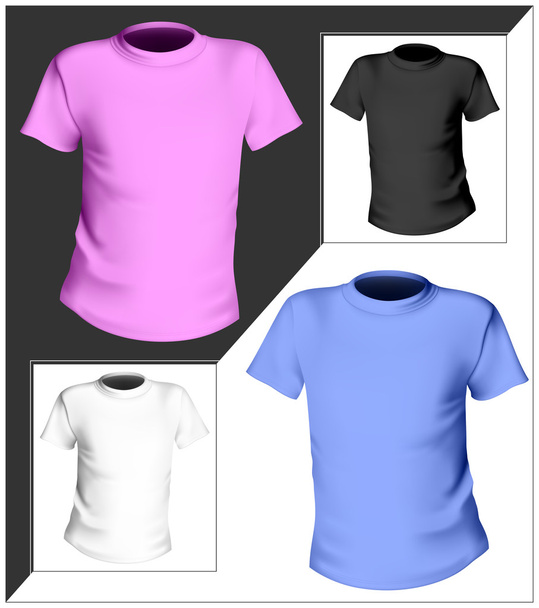 T-shirt design template. - Vektör, Görsel