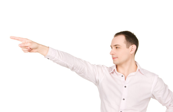 Businessman pointing his finger - Photo, Image
